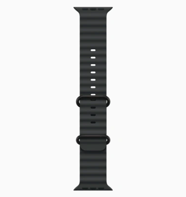 Apple Watch Ultra 2 (2024) GPS + Cellular 49mm Black Titanium Case with Black Ocean Band (Черный корпус из титана, ремешок Ocean черного цвета)